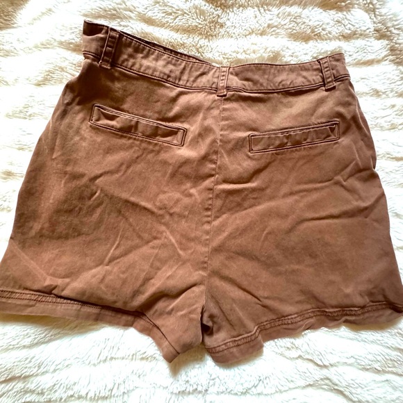 Splendid EUC Sz M Margaret Trouser Short in “Henna” Brown Cotton Shorts - Picture 6 of 9